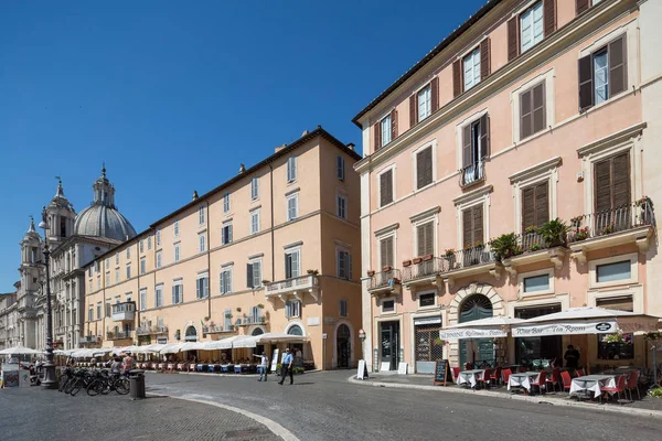 Rom Italien Juni 28Th 2015 Turist Restauranger Piazza Navona Rom — Stockfoto