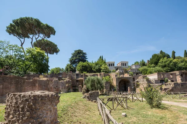 ドムス Austana フォロ ロマーノ ローマ イタリアの遺跡展望 — ストック写真