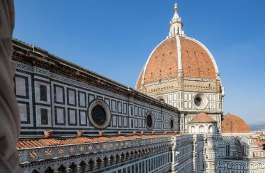 Duomo veya Katedrali, Floransa, İtalya Giotto'nun kuleden, olarak da bilinen bir campanile alınan