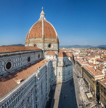 Floransa duomo, Giotto's campanile tepesinden aşağı bakıyor