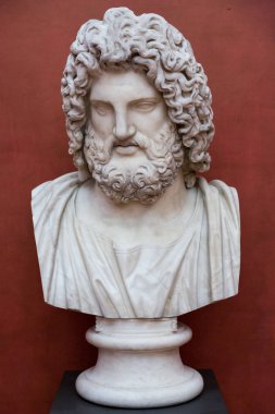 Floransa, İtalya 3 Temmuz 2015: Heykel Uffizi Galerisi içinde. Uffizi, Floransa, Toskana içinde yer alan Avrupa'nın en eski müze biridir