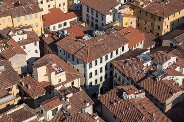 Střechy Začátku Giotto Campanile Toskánsko Itálie — Stock fotografie