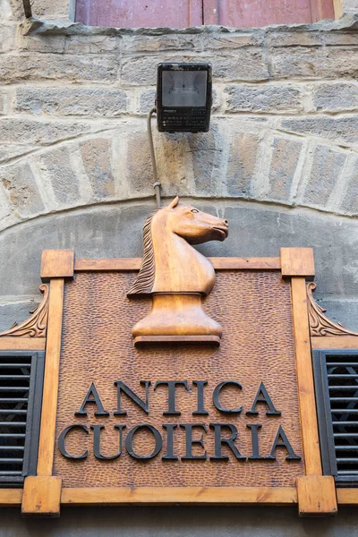 Florencia Italia Julio 2015 Firma Para Una Tienda Que Vende — Foto de Stock