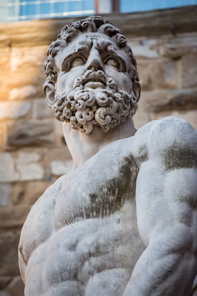 Florence Italy July 2Nd 2015 Hercules Cacus Sculpture Florentine Artist — Stock Photo, Image