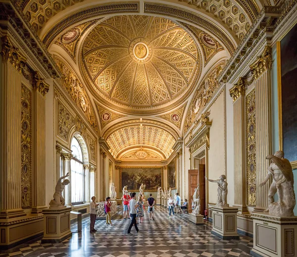 Florence Italië Juli 2015 Interieur Van Uffizi Gallery Uffizi Één — Stockfoto