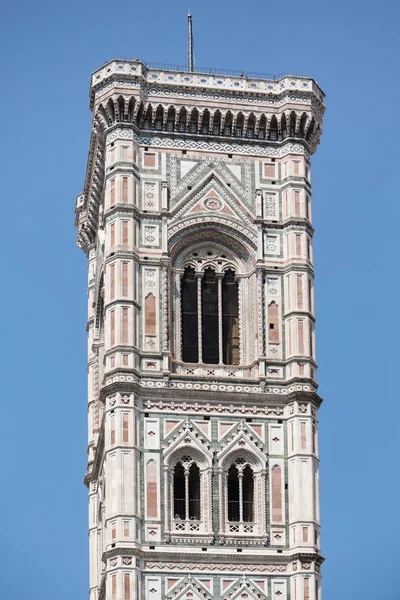 Колокольня Джотто Расположенная Рядом Дуомо Флоренции Италия — стоковое фото