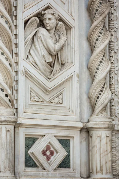 Florencia Italia Julio 2015 Detalle Escultura Del Campanario Giotto Florencia — Foto de Stock