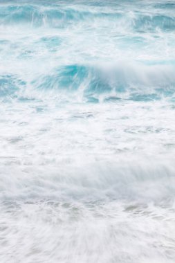 Uzun pozlama kayalar ve dalgalar küçük Oberon defne Wilsons Promontory Milli Park, Avustralya