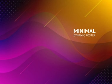 Vektör dinamik renkli canlı dalga renkli arka plan