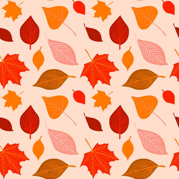 Vektör el çizilmiş sonbahar dikişsiz desen