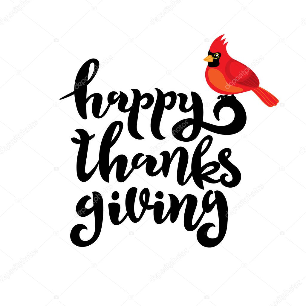 Vector hand drawn Happy Thanksgiving day card. Web banner templa