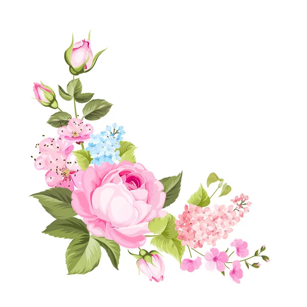 Ramo de flores de primavera. — Archivo Imágenes Vectoriales