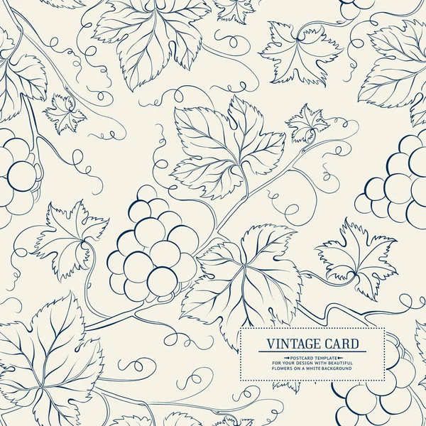 Grapes design pour carte des vins . — Image vectorielle