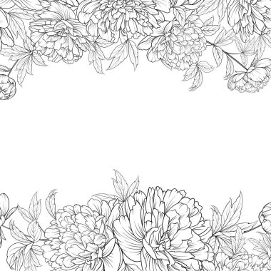 Bahar çiçek buketi şakayık Garland.