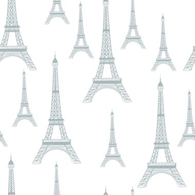 Paris romantik seamless modeli.