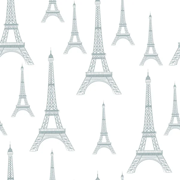 Paris romantic seamless pattern. — Stock Vector