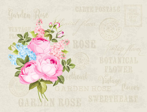 Винтажная открытка
.