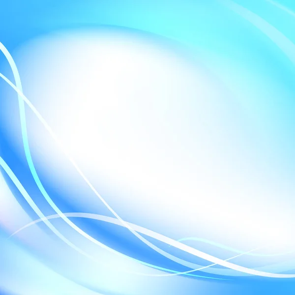 Lignes bleues lisses — Image vectorielle