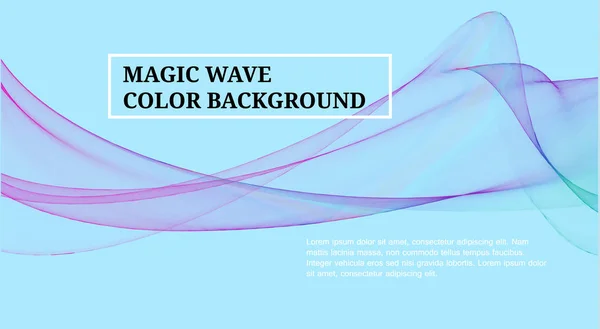 Magic wave color background. Abstract background for decoration design. — Stock Vector