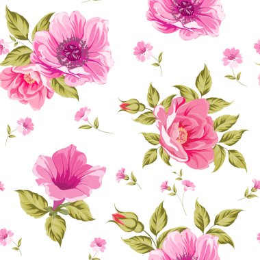 Çiçek başları seamless modeli.