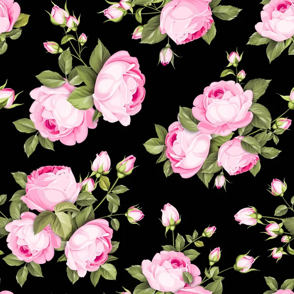 Roses de couleur luxueuse . — Image vectorielle