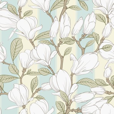 Çiçek elementleri seti.