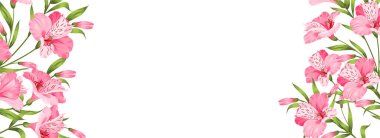 Tropik elementler dizayn şablonu. Çerçeve yaprağıyla panoramik basit tasarım. Yaz vektörü çerçevesi