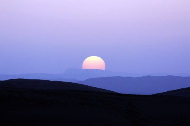 Güzel kumulları Morocco Sahara çölünde