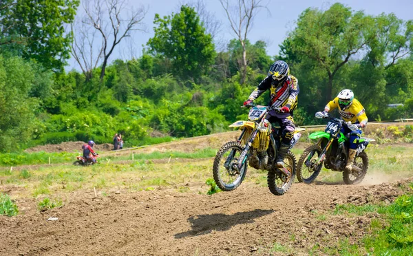 Uzhgorod Ucrania Mayo 2017 Extreme Enduro Moto Sport Los Corredores —  Fotos de Stock