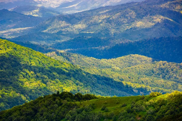 Krásné Kopce Karpaty Krásné Letní Krajina Ptačí Pohled — Stock fotografie