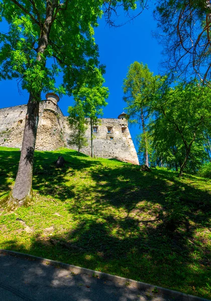 Stara Lubovna Castle Slovakia Hillside Beautiful Medieval Architecture Popular Tourist — Stock Photo, Image