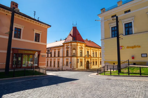 Levoca Eslovaquia Ago 2016 Arquitectura Antigua Calle Namestie Majstra Pavla — Foto de Stock