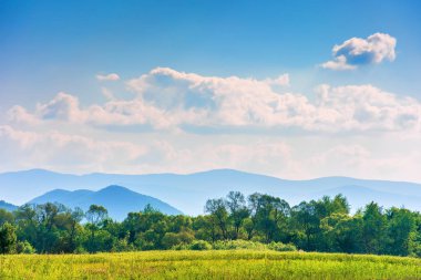 Dağlık kırsal güzel güneşli bir gün