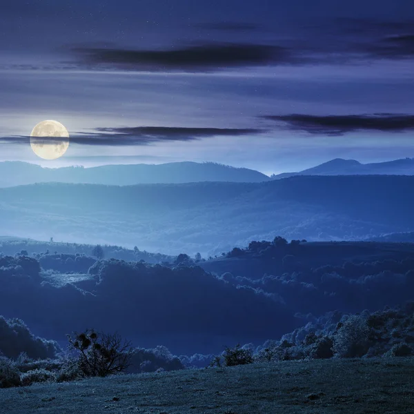 Collines verdoyantes de campagne roumaine — Photo