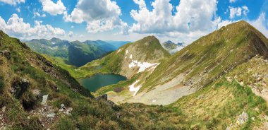 yaz aylarında fagaras dağ panoraması