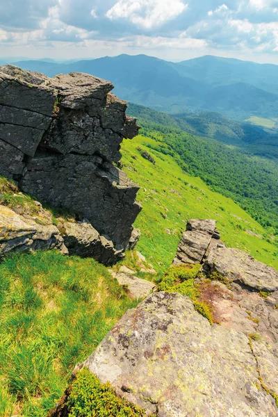 Letní přírodní scenérie v horách — Stock fotografie