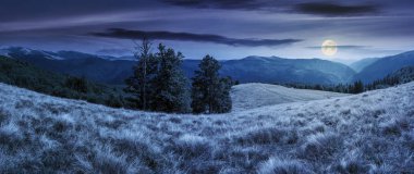 gece dağ manzara güzel panorama