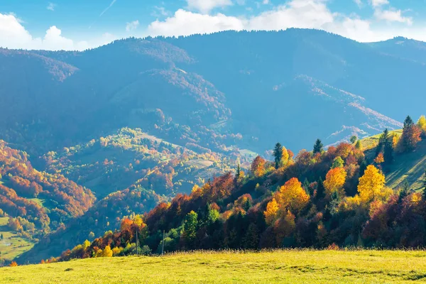 Nádherné Podzimní odpoledne v horách — Stock fotografie