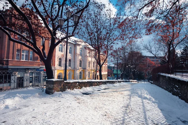 Städtischer Wintertag — Stockfoto