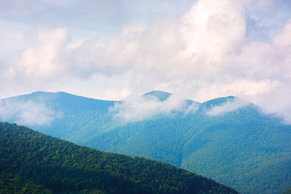 beautiful cloudscape over the mountains