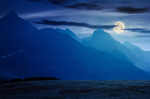 Krajina Letní Krajina Venkovská Pole Valí Vzdáleného Vysokohorského Hřebene Tatry — Stock fotografie