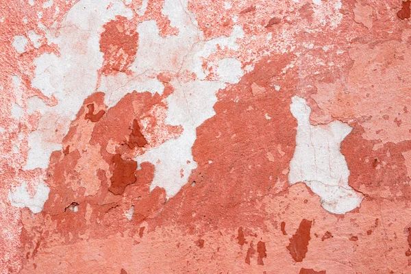 古い壁のピンク色の質感 汚れの粗い石膏のヴィンテージの背景 — ストック写真