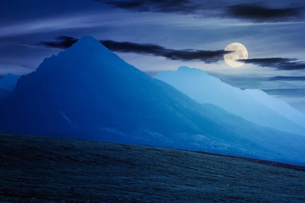 Landschap Zomer Landschap Landelijke Velden Rollen Verre Hoge Tatra Bergrug — Stockfoto