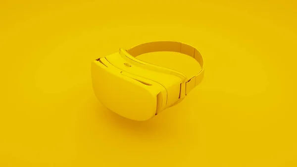 Amarelo Virtual Reality Glasses Ilustração — Fotografia de Stock