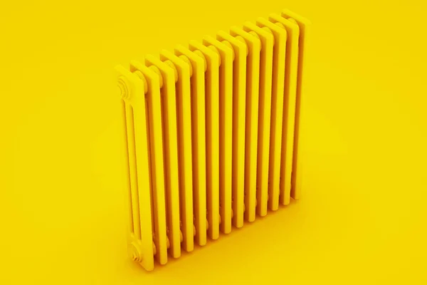 Gietijzeren verwarming de radiator. 3D render — Stockfoto