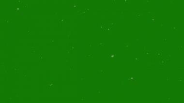 Toz parçacıkları üstünde yeşil perde yavaş yavaş Rüzgar tarafından üflenir