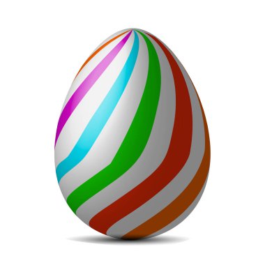 Vektör Paskalya yortusu yumurta illüstrasyon - tatil dekorasyon - soyut kutlama öğesi