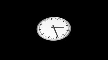 Analog Clock Time Lapse zoom