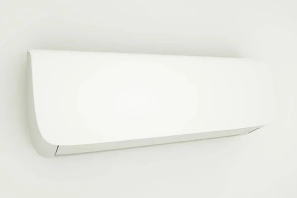 Moderne airconditioner op een witte achtergrond. 3D illustratie — Stockfoto