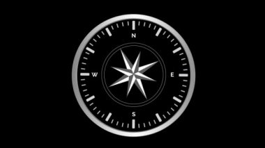 Pusula, döngü, animasyon döner. Alfa kanalı